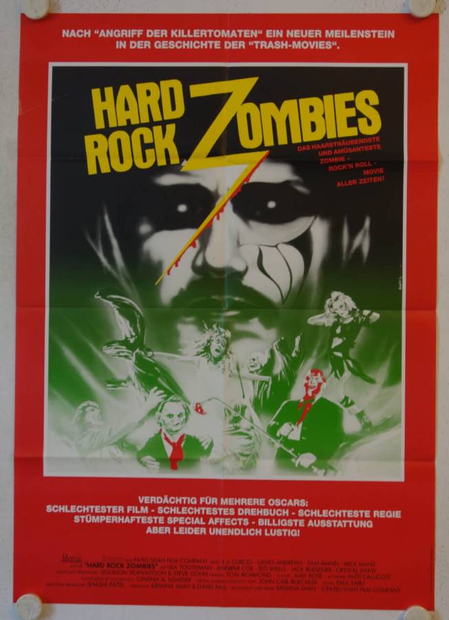 Hard Rock Zombies originales deutsches Filmplakat
